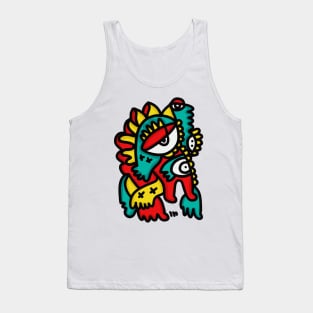 Green Red Graffiti Character by Emmanuel Signorino Tank Top